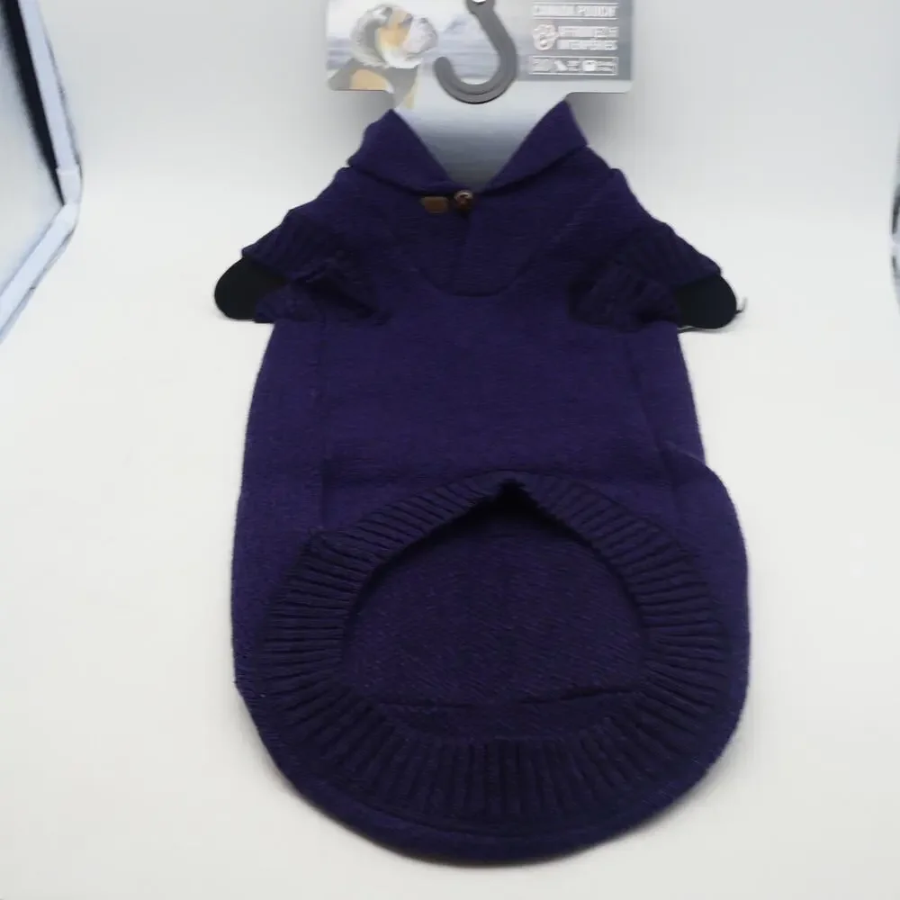 NEW Canada Pooch Brave the Elements Cargo Cardigan Sweater Blue 20